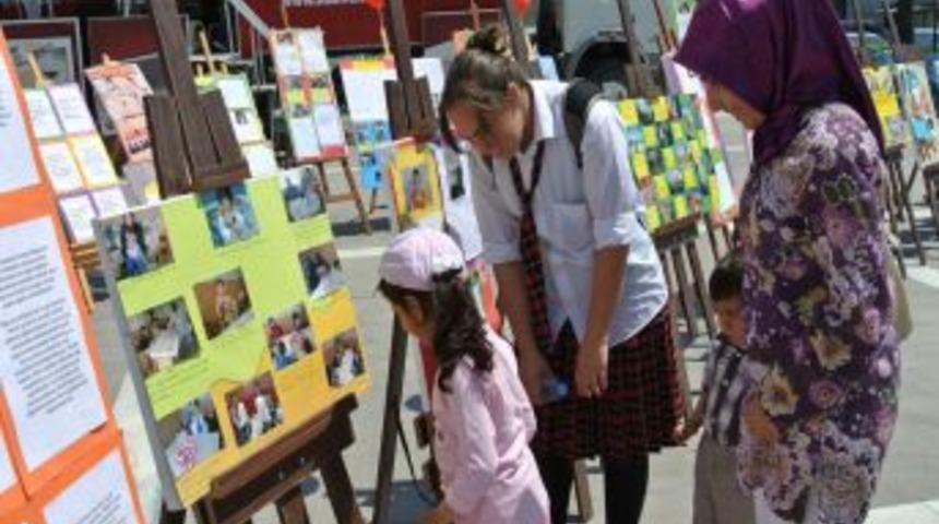 Engelli &ouml;ğrenciler &uuml;r&uuml;nlerini sergiledi