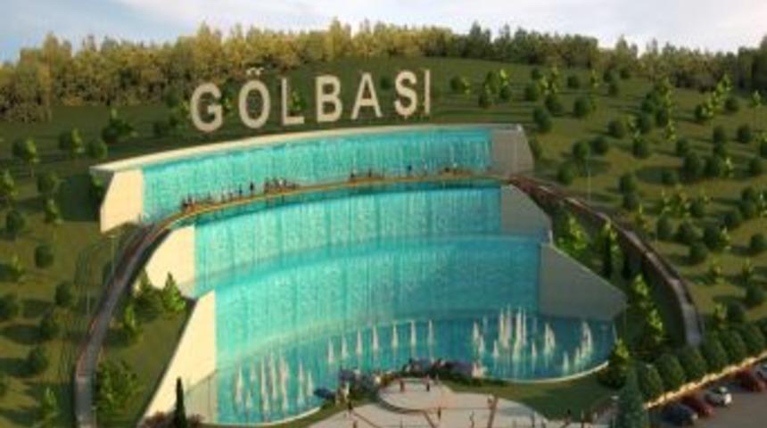 G&ouml;lbaşı'na 18 metrelik şelale yapılacak