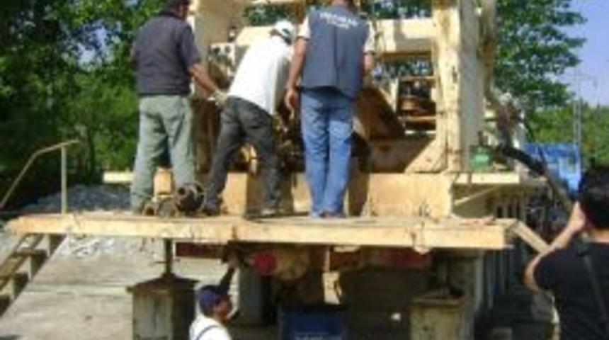 G&ouml;bel'de Sıcak Su İ&ccedil;in Sondaj &Ccedil;alışmaları Başladı