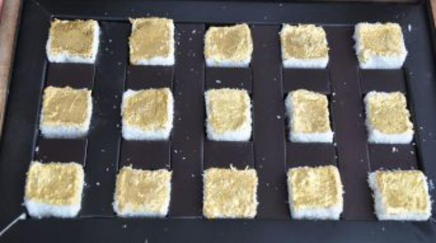 Altınlı lokum &uuml;retti, Arap &uuml;lkelerine ihra&ccedil; ediyor