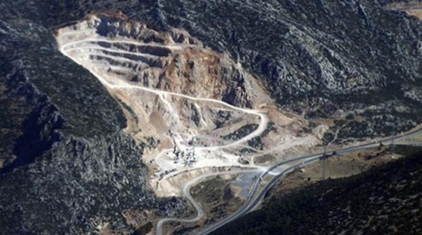 Saklıkent mermer ocaklarına teslim oldu