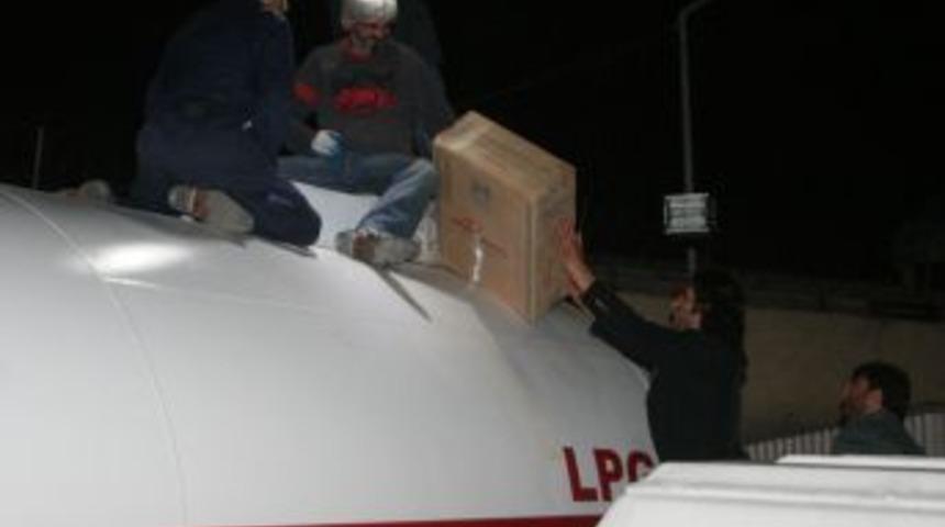 Lpg Tankerinden Ka&ccedil;ak Sigara &Ccedil;ıktı