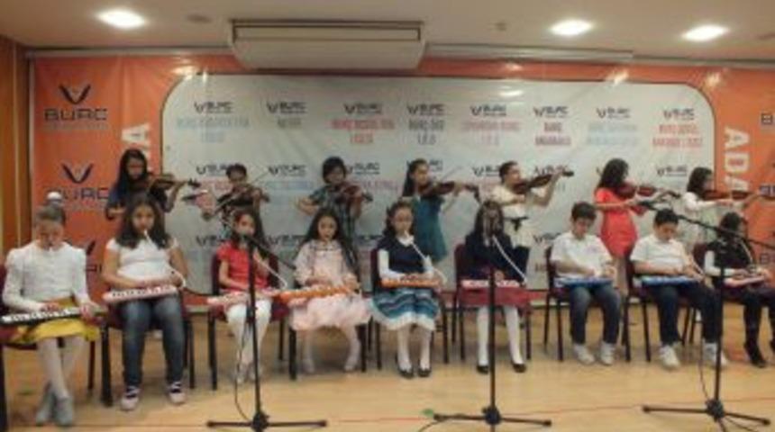 Bur&ccedil; &Ccedil;ukurova İlk&ouml;ğretim Okulu &Ouml;ğrencilerinden M&uuml;zik Ziyafeti