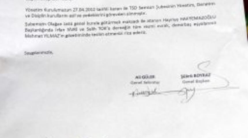 Yakup Beyazer G&ouml;revden Alındı