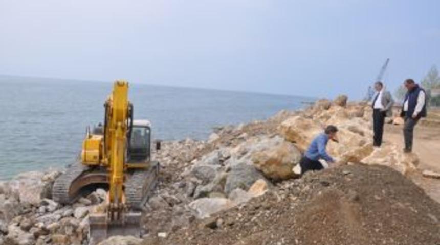 Dolgu sahasında &ccedil;alışmalar devam ediyor