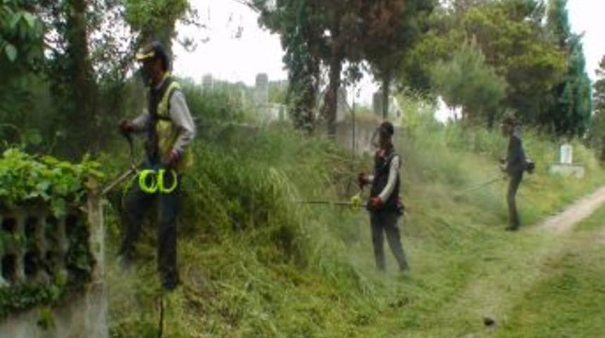 Kartepe'deki Eşme Mezarlığı'nda Temizlik &Ccedil;alışması