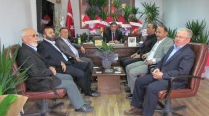 Hayatcan Y&ouml;netiminden Ak Parti İl Başkanı Salman'a Ziyaret