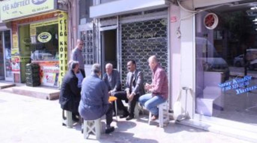 Başkan Bayram Bolu Caddesi Esnafını Gezdi