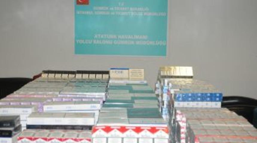 Havalimanında Ka&ccedil;ak Sigara Operasyonu