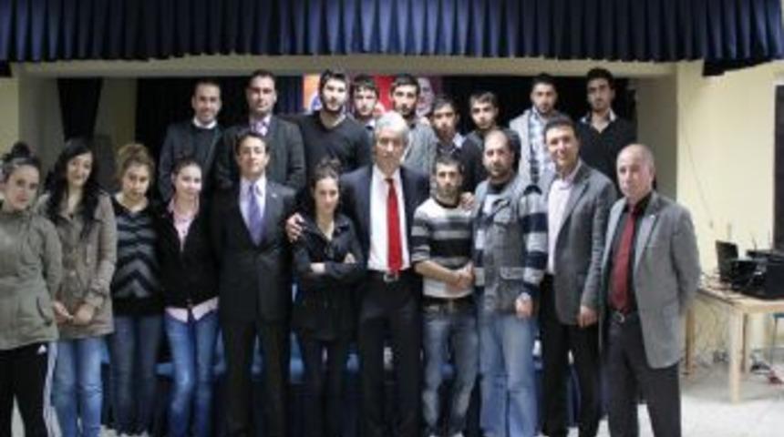 Rekt&ouml;r Korkmaz &Ccedil;myo'yu Ziyaret Etti