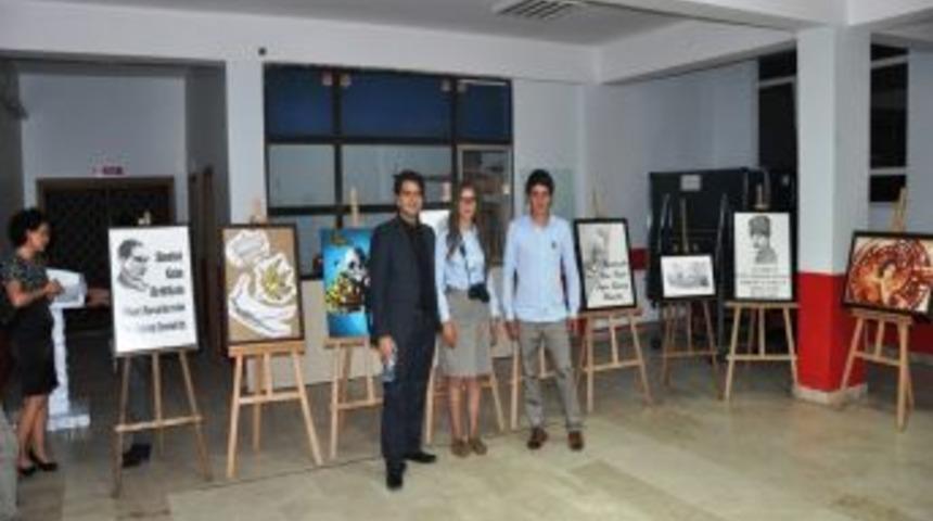 D&uuml;zce'de Atat&uuml;rk Resim Sergisi A&ccedil;ıldı