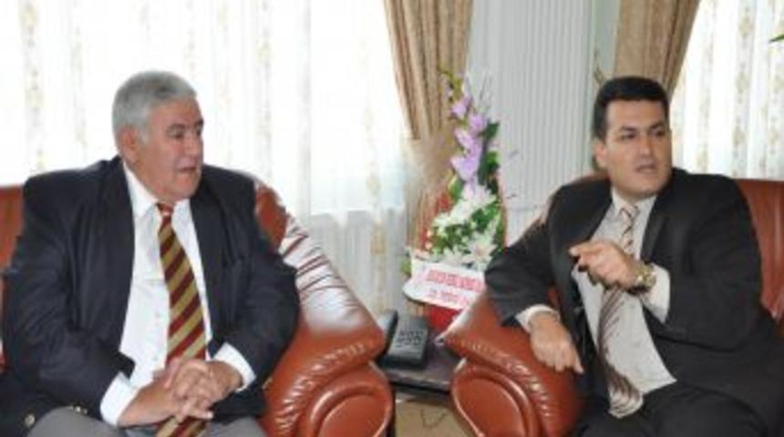 Erzurum Cumhuriyet Başsavcısı Ramazan Apa&ccedil;ık'dan Etb Başkanı Hınıslıoğlu'na Ziyaret