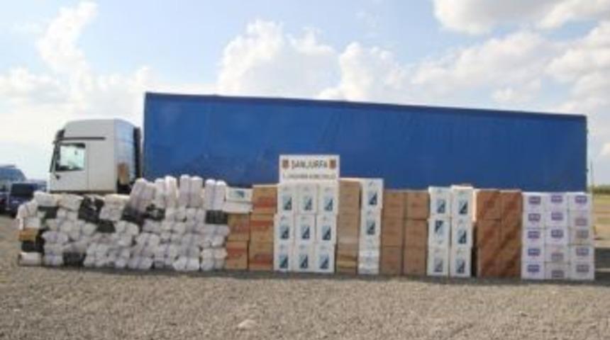 Şanlıurfa'da 200 Bin Paket Ka&ccedil;ak Sigara Ele Ge&ccedil;irildi