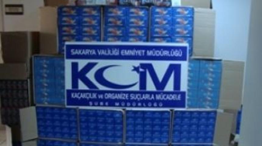 Sakarya'da Ka&ccedil;ak Sigara Operasyonu