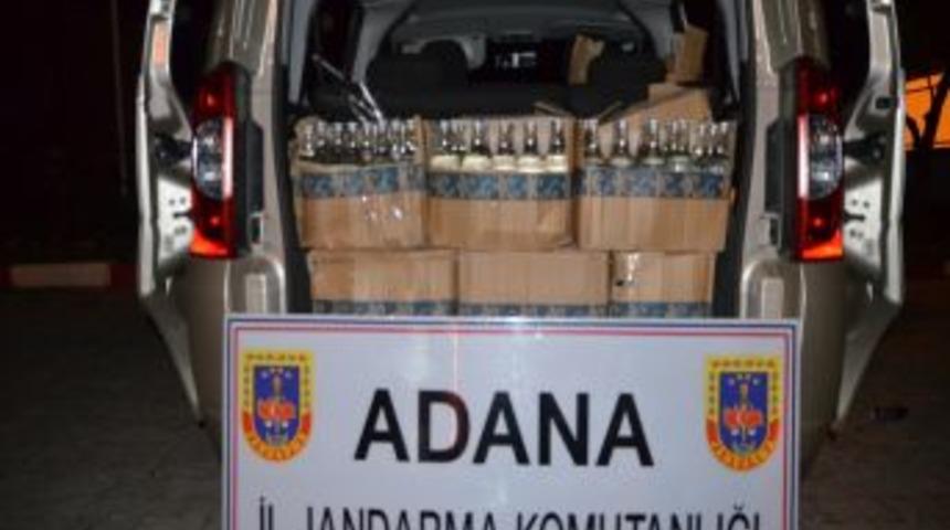 Adana'da 825 Şişe Ka&ccedil;ak İ&ccedil;ki Ele Ge&ccedil;irildi