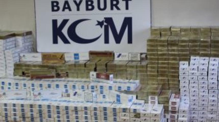 Bayburt'ta Ka&ccedil;ak Sigara Operasyonu