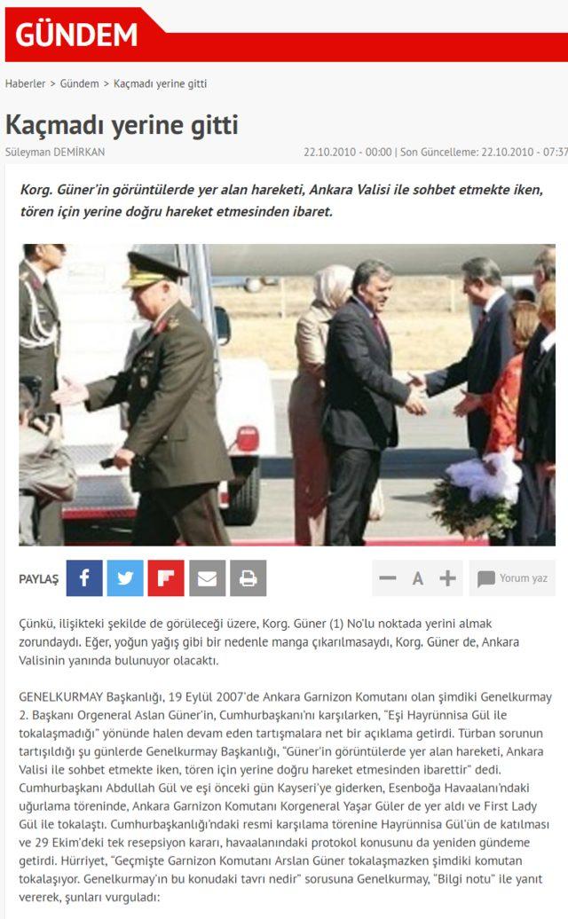 Yaşanan olay Hürriyet'te yayınlandı