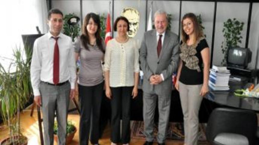 Sgk Y&ouml;netimi Başkan Okay'ı Ziyaret Etti