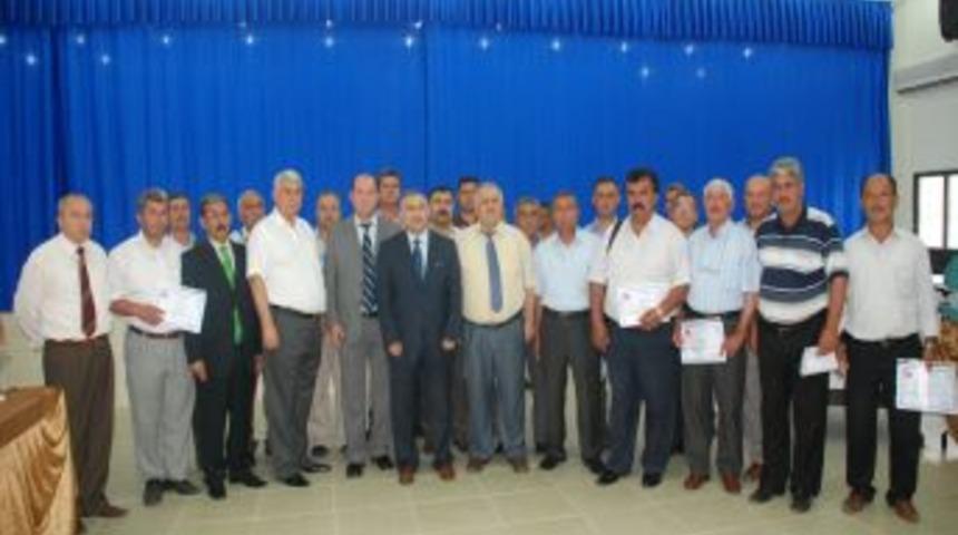 Silifke'de K&ouml;y Muhtarları Ve Hem &Ccedil;alışanlarına Plaket