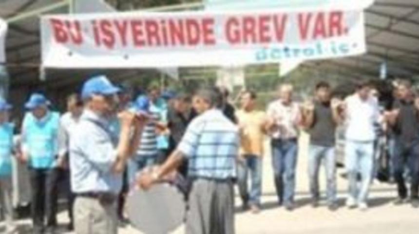 Mersinde 530 iş&ccedil;i Greve &Ccedil;ıktı