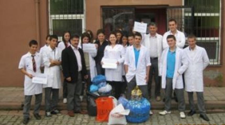 Kartepe EML&rsquo;den hem kapak hem atık pil