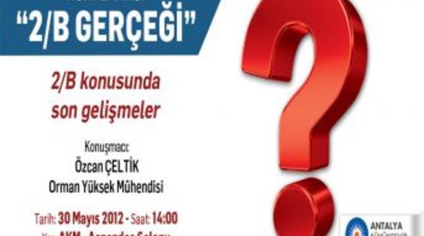 2-B Arazileri Masaya Yatırılacak