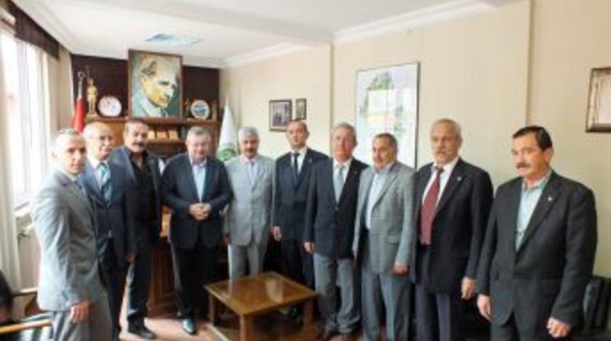 Bartın Dsp İl, İl&ccedil;e Ve 21. D&ouml;nem Milletvekilinden Belediye Başkanı G&uuml;lşen'e Taziye Ziyareti