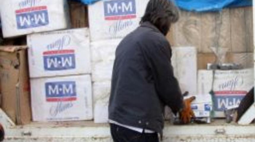 Tuz Torbalarının Altından 150 Bin TL Değerinde Ka&ccedil;ak Sigara &Ccedil;ıktı