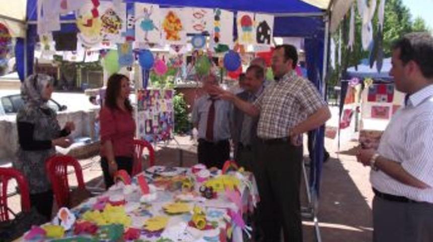 G&ouml;lbaşı&rsquo;nda Anaokulu &Ouml;ğrencileri Sergi A&ccedil;tı