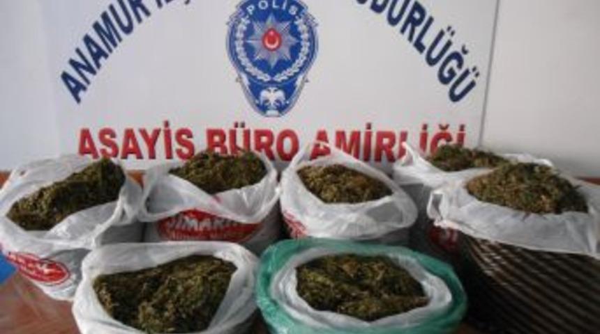 Anamur'da 6 Kilo 200 Gram Esrar Ele Ge&ccedil;irildi