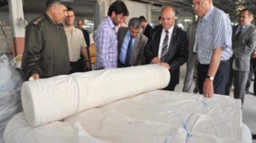 Vali &Ccedil;akacak Karahallı Osb'deki Dokuma At&ouml;lyelerini İnceledi