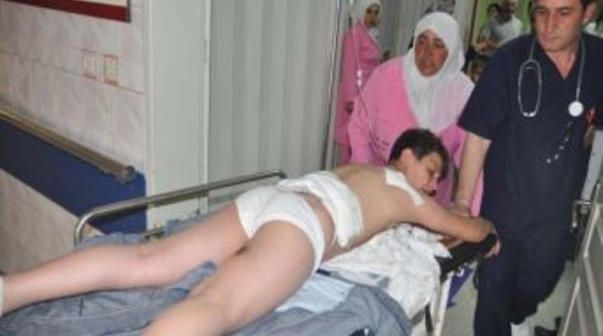 &Uuml;zerinden Otomobil Ge&ccedil;en &Ccedil;ocuk Yaralandı