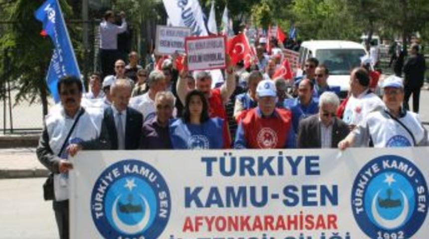 Afyonkarahisar'da Memurların İş Bırakma Eylemi