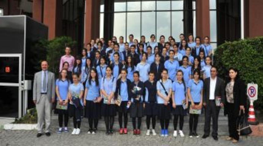 Kız Meslek Lisesi &Ouml;ğrencileri Başkan Keskin'i Ziyaret Etti