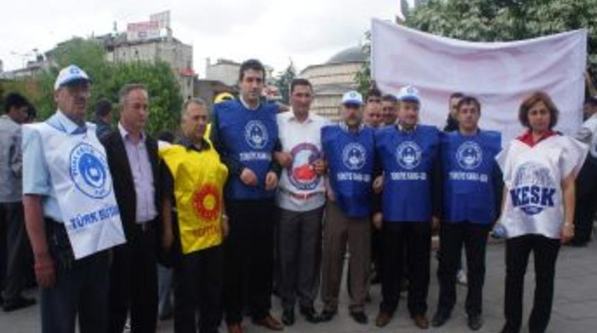 Kamu Çalışanları Kastamonu'da İş Bıraktı