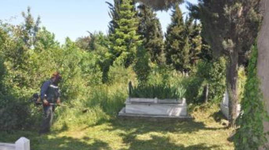 Alaplı&rsquo;da Mezarlıklar Temizleniyor