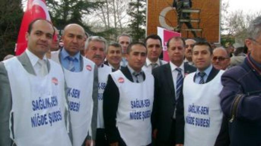 G&ouml;revden Almaya Sağlık-Sen De Tepki G&ouml;sterdi