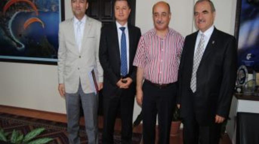 Rekt&ouml;r Harmandar'dan Kaymakam'a Ziyaret