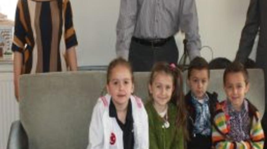Anaokulu Öğrencilerinden Kaymakam Cıbır Ve Başkan Aşkın'a Ziyaret