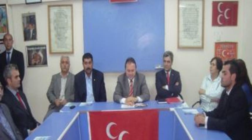 Mhp İzmir İl Başkan Adayı Akın Bili&ccedil; &Ouml;demiş İl&ccedil;e Teşkilatını Ziyaret Etti