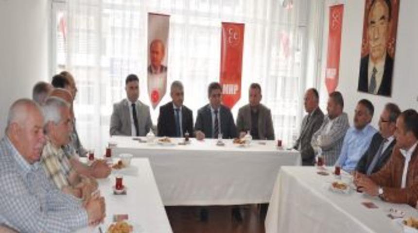 Amasya'da Ak Parti'den Mhp'ye Ziyaret