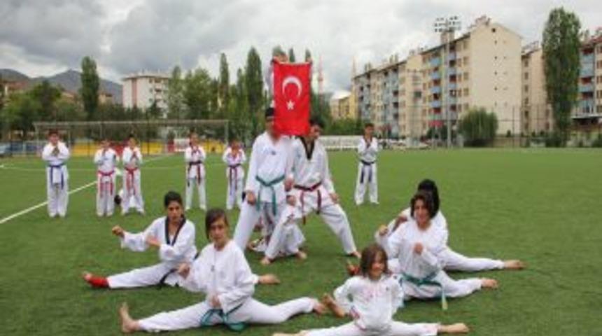 Teakwondocuların G&ouml;sterisi Beğeni Topladı