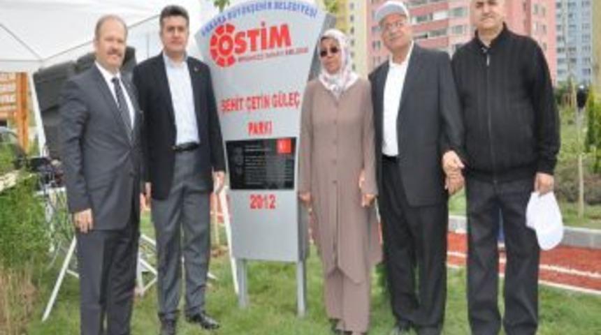 Şehit Astsubayın Ismi OSTİM'de Bir Parka Verildi