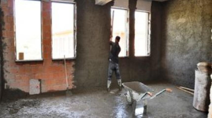 Hasankeyf'e Bağlı Saklı K&ouml;y&uuml;ne 7 Derslik Ek Bina İnşaatı Yapılıyor