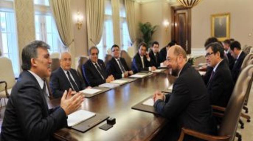 Cumhurbaşkanı G&uuml;l, AP Başkanı Schulz'u Kabul Etti