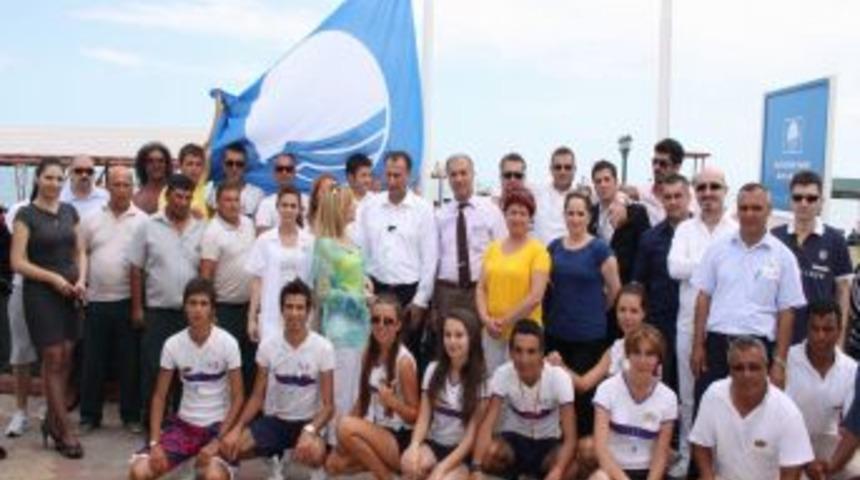 Aksu Sahillerine 'mavi Bayrak'