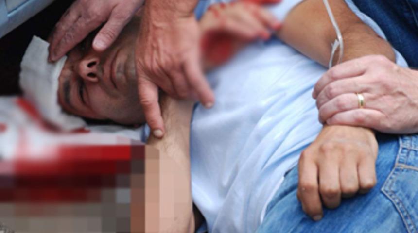 &Ouml;l&uuml;m teğet ge&ccedil;ti, kamera o anı kaydetti