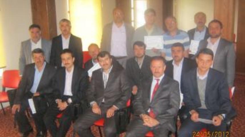 Din G&ouml;revlileri Sertifikalarını Aldı