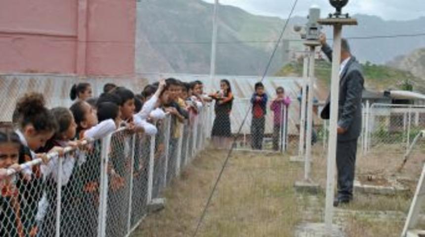 Hakkari'de &Ouml;ğrenciler Meteoroloji Istasyonunu Gezdi