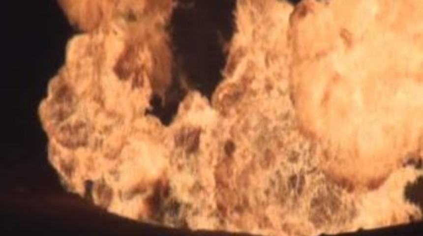 Sarıkamış'ta Doğalgaz Boru Hattındaki Patlama